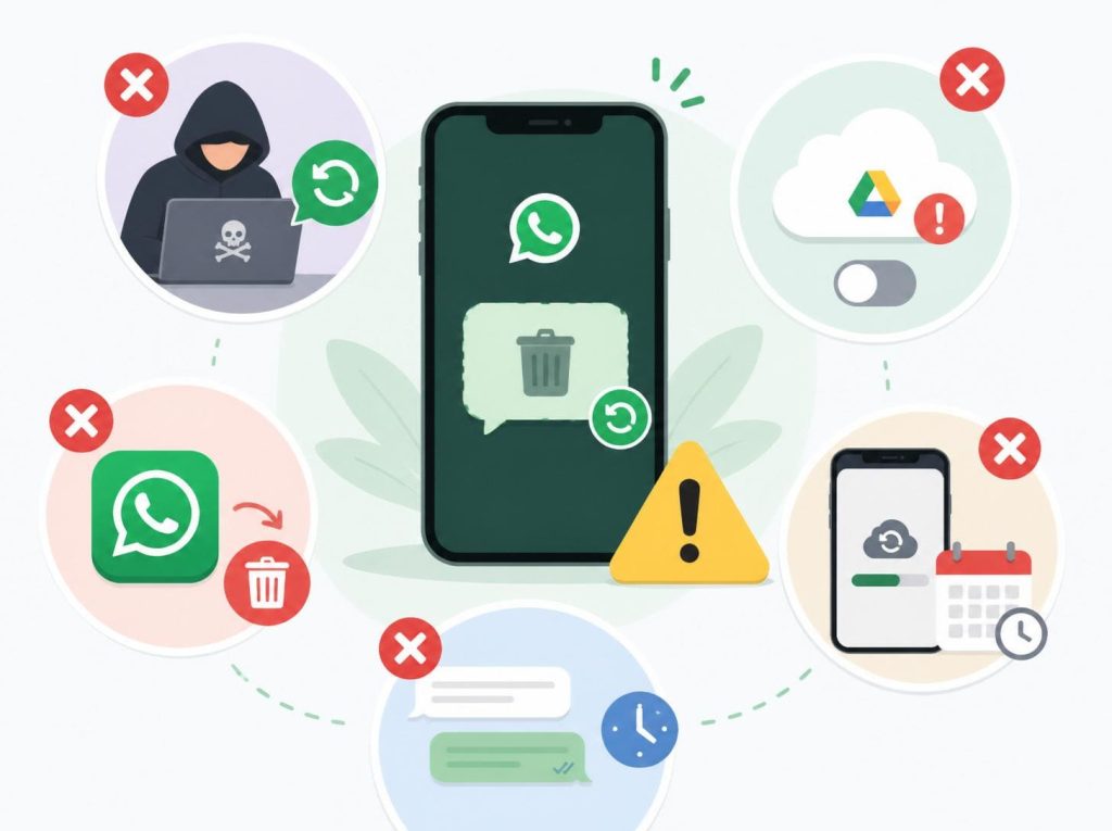 silinen mesajları geri getirme whatsapp