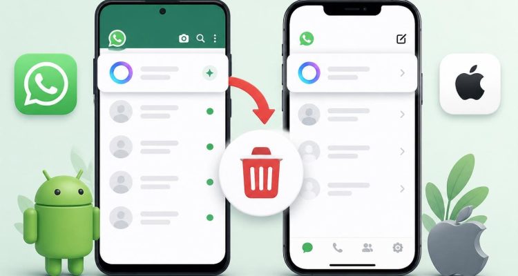 whatsapp meta ai nasıl silinir