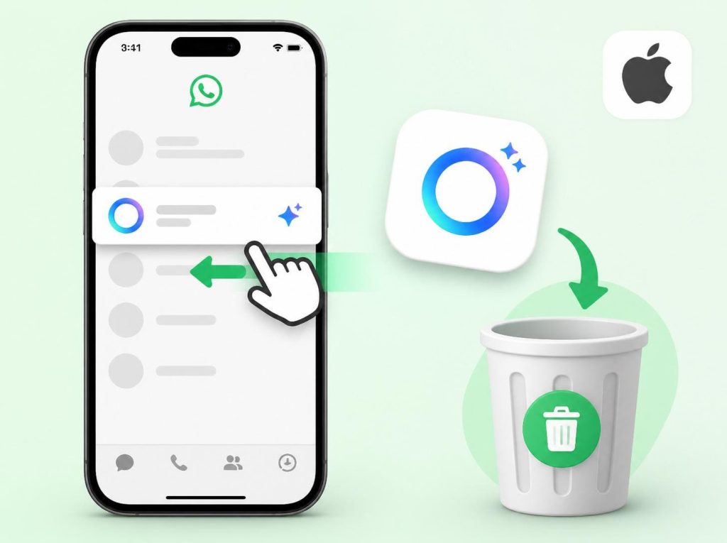 whatsapp meta ai nasıl silinir iphone