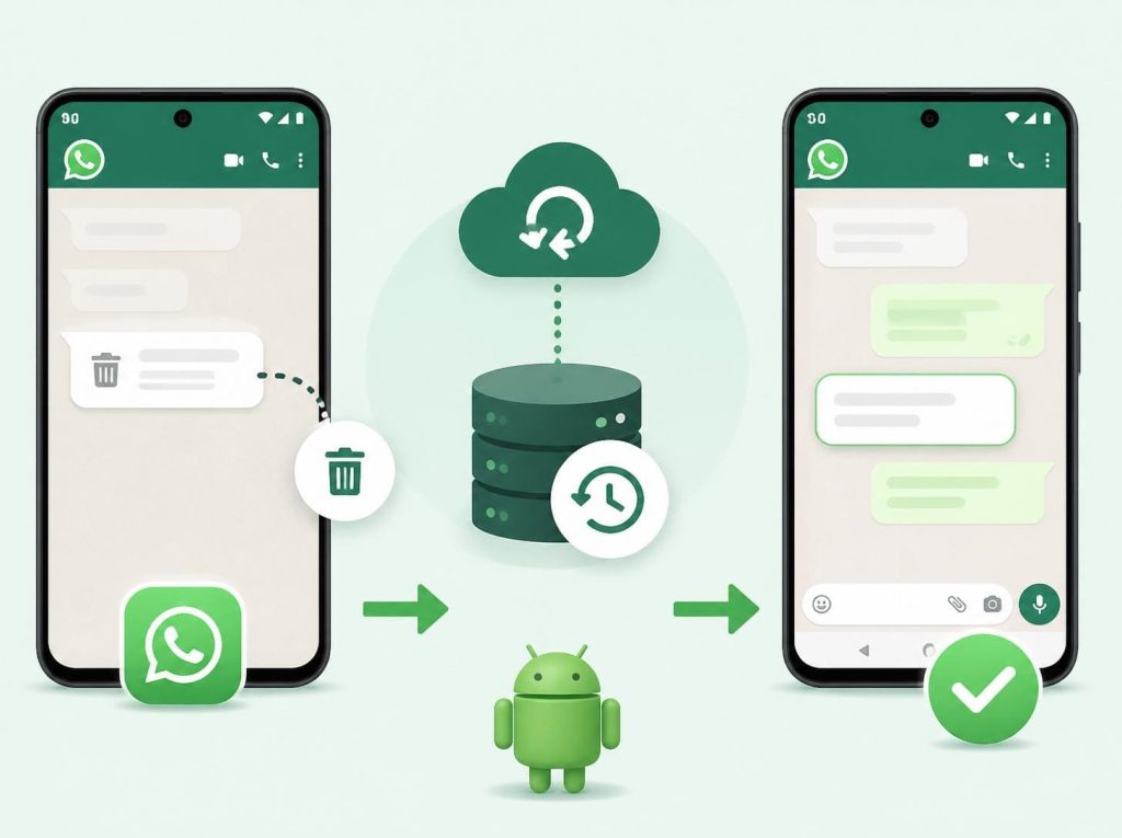 whatsapp silinen mesajları geri getirme android
