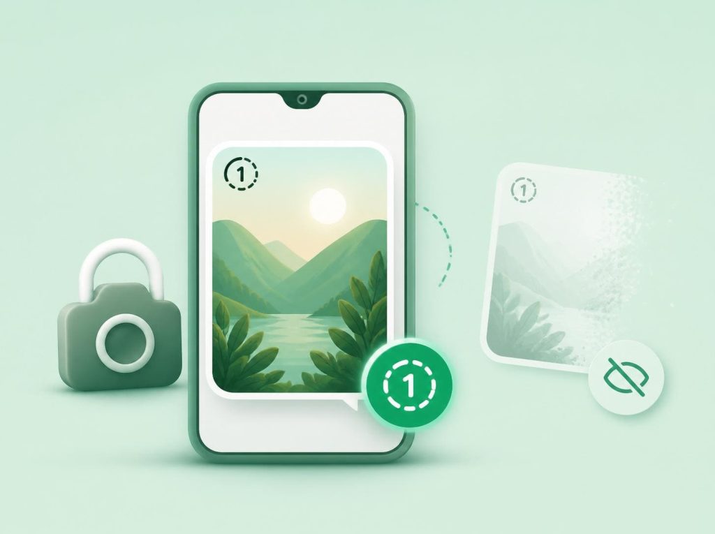 whatsapp tek seferlik fotoğraf kaydetme