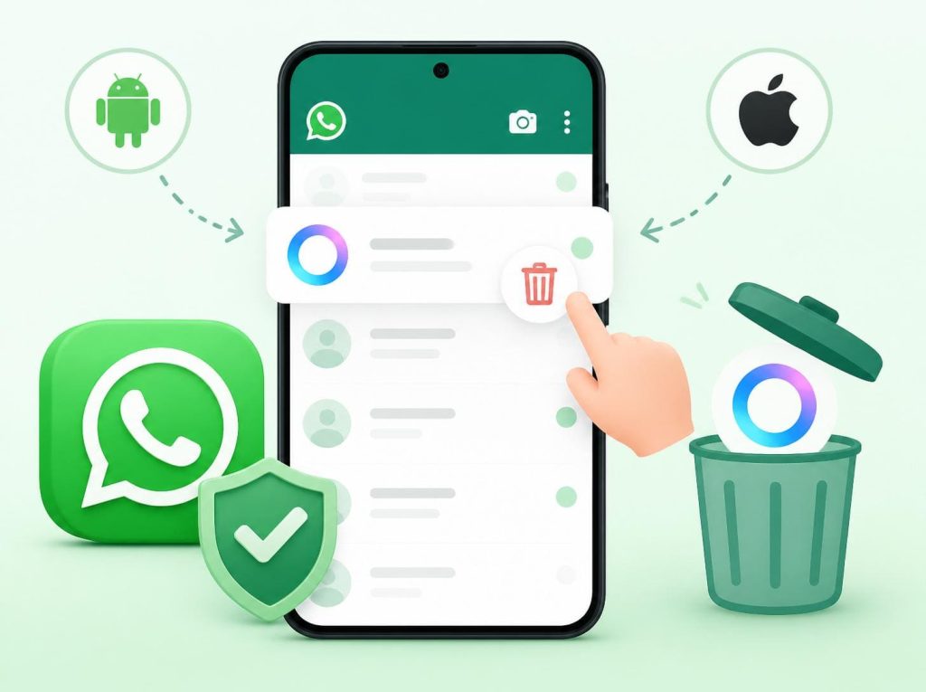 whatsapp'ta meta ai nasıl silinir